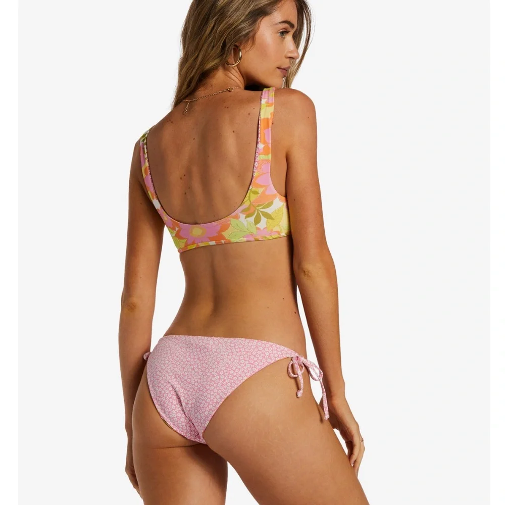 🔥🔥BILLABONG - REVERSIBLE SUMMER FOLK AVA TANK TIE SIDE MED BIKINI SET🔥🔥 - Picture 6 of 12